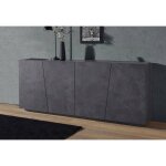 Buffet moderne avec 4 portes, made in italy, buffet de cuisine, buffet design de salon, cm 200x43h86, ...