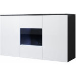 Muebles bonitos - buffet de salon bas 3 portes 2 étagères vitrine avec led 120x70x40cm meuble suspendu ... Muebles bonitos - buffet de salon bas 3 portes 2 étagères vitrine avec led 120x70x40cm meuble suspendu ...
