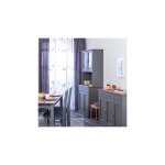 Inter link - buffet vaisselier 4 portes et 2 tiroirs en pin massif gris - tera Inter link - buffet vaisselier 4 portes et 2 tiroirs en pin massif gris - tera