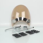 Bulle et saut de vent puig roadster fum� marron clair pour moto