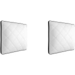 Bultex - lot de 2 oreillers spécial cervicales mousse mémoire 60x60 Bultex - lot de 2 oreillers spécial cervicales mousse mémoire 60x60