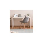 Bureau droit 130x54x75 cm blanc - mitz