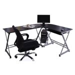 Six - bureau informatique ? noir / gris