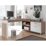 Bureau klopp - ch�ne / blanc
