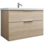 Eqio lavabo en céramique avec meuble sous - lavabo, largeur - burgbad Eqio lavabo en céramique avec meuble sous - lavabo, largeur - burgbad
