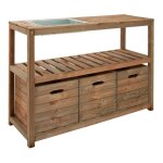 Table de rempotage 3 bacs de rangement