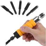 Burin, broche et ciseau de maon burin lectrique avec arbre flexible, outil de gravure sur bois, pour ...