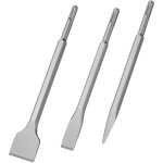 Burins sds plus, set 3 (burin large, burin plat, burin pointu) pour perceuses l�g�res et marteaux � percussion ...