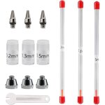Buse et aiguille pour arographe 0, 2 mm, 0, 3 mm, 0, 5 mm, accessoires de rechange pour pistolet pulvrisateu ...
