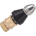 Buse de nettoyage de tuyau d'�gout, buse de jet d'�gout � pression en acier inoxydable durable pour accessoire ...
