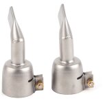 Qiyao - buse de pistolet de soudage, 2 pices buse de pistolet  air chaud en acier inoxydable de 120 ...