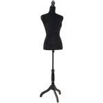 Buste de couture mannequin de femme noir