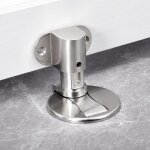 But�e de porte magn�tique invisible, mod�le sur pied argent�, r�glable en hauteur, � placer en bas de ...