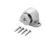 But�e de porte magn�tique en m�tal bross� avec ventouse pour fixation au sol