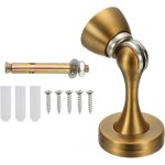 Bute de porte magntique, support de porte en alliage de zinc, protection murale avec vis, couleur laiton ...