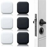 Bute de porte murale blanche / noire 45 mm x 45 mm, lot de 6, butes de porte en caoutchouc auto - adhsives, ...