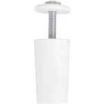 Bute ulisem pour volets roulants, plastique, blanc, amortisseur avec vis m5 en acier inoxydable et disque ...