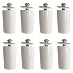 But�es de volet roulant blanc 40 mm - protection pour volets roulants - comprend vis et rondelles (8 ...