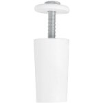 But�e pour volets roulants, en plastique, blanc, amortisseur avec vis m5 antirouille et rondelle ext�rieure, ...