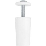 Bute pour volets roulants, en plastique, blanc, amortisseur avec vis m5 antirouille et rondelle extrieure, ...