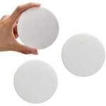 Butoir de poign�e de porte, bouclier mural en silicone, autocollant rond en caoutchouc souple, (grand ...