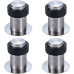 Butoir de porte adh�sif au sol 6 cm en acier inox arr�t de porte but�e porte (lot de 4) - 6cm