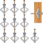 Butterfly lot de 60 chevilles pour plaques de pltre avec vis, chevilles pour plaques de pltre, fixation ...