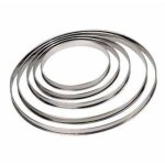 De buyer - cercle � tarte bord roul� 10 cm en inox