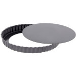 De buyer - moule � tarte 24 cm en acier antiadh�sif avec fond d�montable
