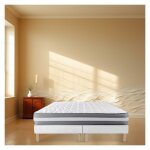 Bysommiflex - sommier tapissier blanc 90x200x2 (180x200)sommier avec pieds offertsfabrication fran�aise ...