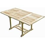 C&l jardin - table de jardin en teck serang 6 / 8 places