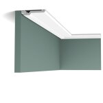 C356 corniche plafond polyurthane orac decor luxxus - 2x10x200cm (h x p x l) - moulure dcorative a ...