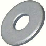 C62085 - lot de 20 rondelles plates larges - m8x24mm h 2mm - en acier zingu din9021