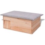 Cabane pour hrisson 45 x 33 x2 2 cm bois vidaxl