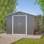 Cabane de jardin 8x6 ft (244x183 cm) avec porte pliante, abri rangement outils, �quipements ext�rieurs, ...