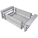 Cabilock �gouttoir � vaisselle en acier inoxydable panier de vidange t�lescopique passoire de cuisine ...