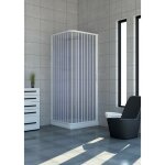 Idralite - parois cabine de douche en pvc h 185 cm mod. acquario 80x90 ouverture latérale Idralite - parois cabine de douche en pvc h 185 cm mod. acquario 80x90 ouverture latérale