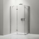 Bernstein - cabine de douche d'angle en verre trempé 8mm, paroi de douche en coin avec 2 portes battantes, ... Bernstein - cabine de douche d'angle en verre trempé 8mm, paroi de douche en coin avec 2 portes battantes, ...