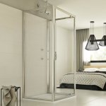 Cabine de douche en forme u pivotante verre transparent h 198 mod. cristal trio 1 porte 70x70x70 ouv. ...