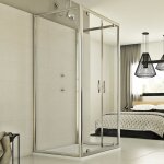 Idralite - cabine de douche en forme u pivotante verre transparent h 198 mod. cristal trio 2 portes 80x120x80 ... Idralite - cabine de douche en forme u pivotante verre transparent h 198 mod. cristal trio 2 portes 80x120x80 ...