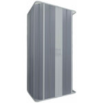 Idralite - cabine de douche en forme u plainte en pvc blanc mod. flex avec ouverture centrale 100x100x100 ...