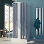 Idralite - cabine de douche en forme u pvc accord�on h 185 mod. nova 100x100x100 cm