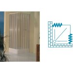 Cabine de douche pliante en pvc cm 70 / 80 x 70 / 80 hauteur 185 cm blanc