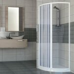 Idralite - parois cabine de douche en pvc h 185 cm mod. scorpione90x90 ouverture lat�rale