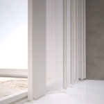 Cabine parois douche blanc 110x110 pvc accordon h 185 mod. nova kit box