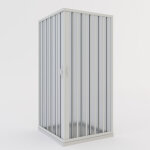 Cabine parois de douche pliante en pvc réductible réversible h 185 mod. aster avec ouverture centrale ... Cabine parois de douche pliante en pvc réductible réversible h 185 mod. aster avec ouverture centrale ...
