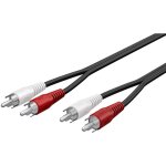 Câble de connexion stéréo 2x rca, 2 connecteurs cinch (audio à gauche / droite) 2 connecteurs cinch (audio ... Câble de connexion stéréo 2x rca, 2 connecteurs cinch (audio à gauche / droite) 2 connecteurs cinch (audio ...