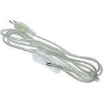 Cble d'alimentation avec interrupteur connecteur bipolaire bornes  2m transparent - bematik