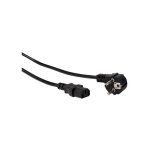 Cordon dalimentation noir cee 77 90 c13 l2 m h05vv f 3g100 mm