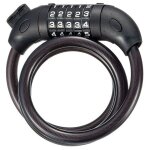 Câble antivol robuste à combinaison à 5 chiffres avec support de montage pour vélos de route et vtt Câble antivol robuste à combinaison à 5 chiffres avec support de montage pour vélos de route et vtt